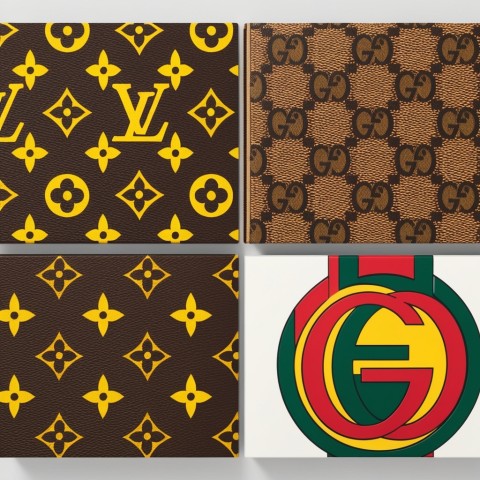 Họa tiết GG Supreme của Gucci và họa tiết Monogram & Damier của Louis Vuitton