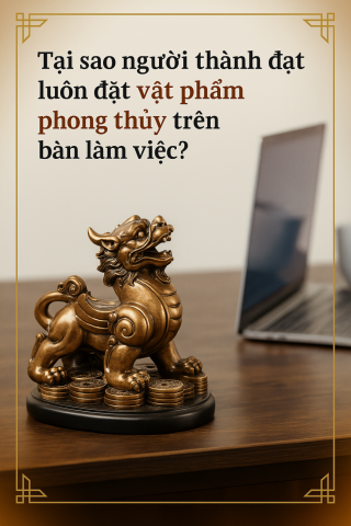Bí mật phong thủy trên bàn làm việc của người thành đạt.