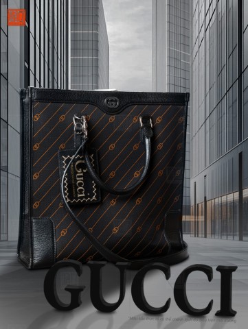 Gucci Interlocking G Jacquard Tote Black
