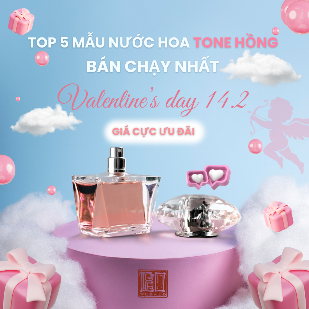 Top 5 mẫu nước hoa bán chạy nhất mùa Valentine.