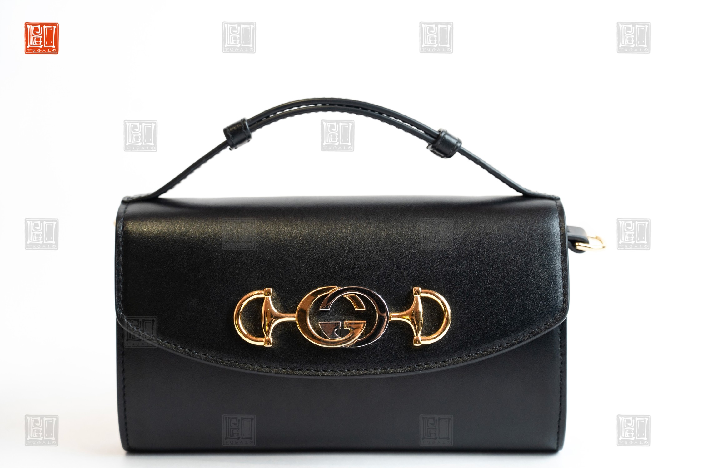 Gucci Ladies Black Zumi Smooth Leather Mini Shoulder Bag