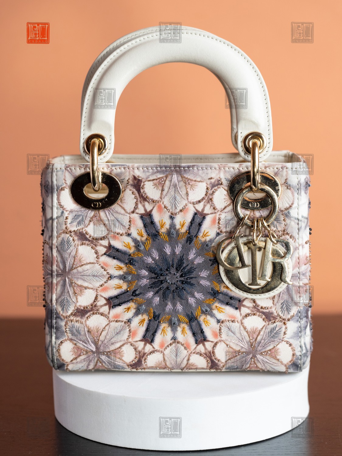 Dior Multicolor Embroidered Leather