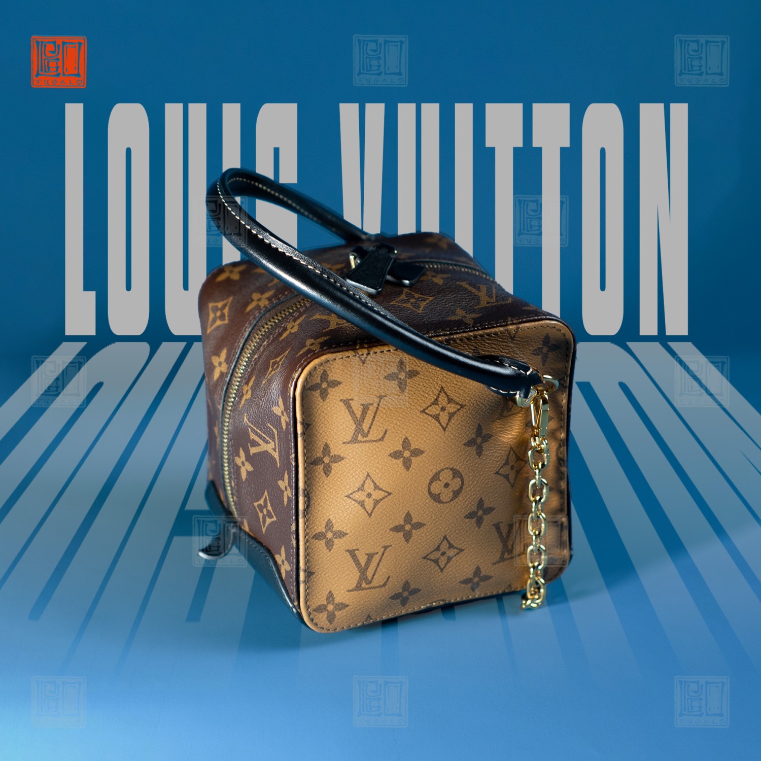 LOUIS VUITTON REVERSE MONOGRAM SQUARE BAG