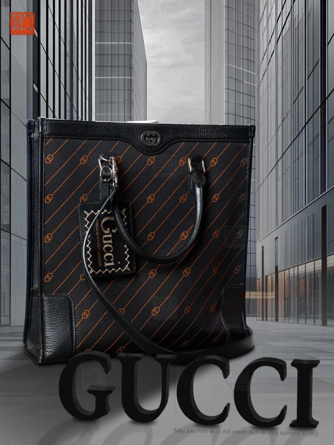 Gucci Interlocking G Jacquard Tote Black