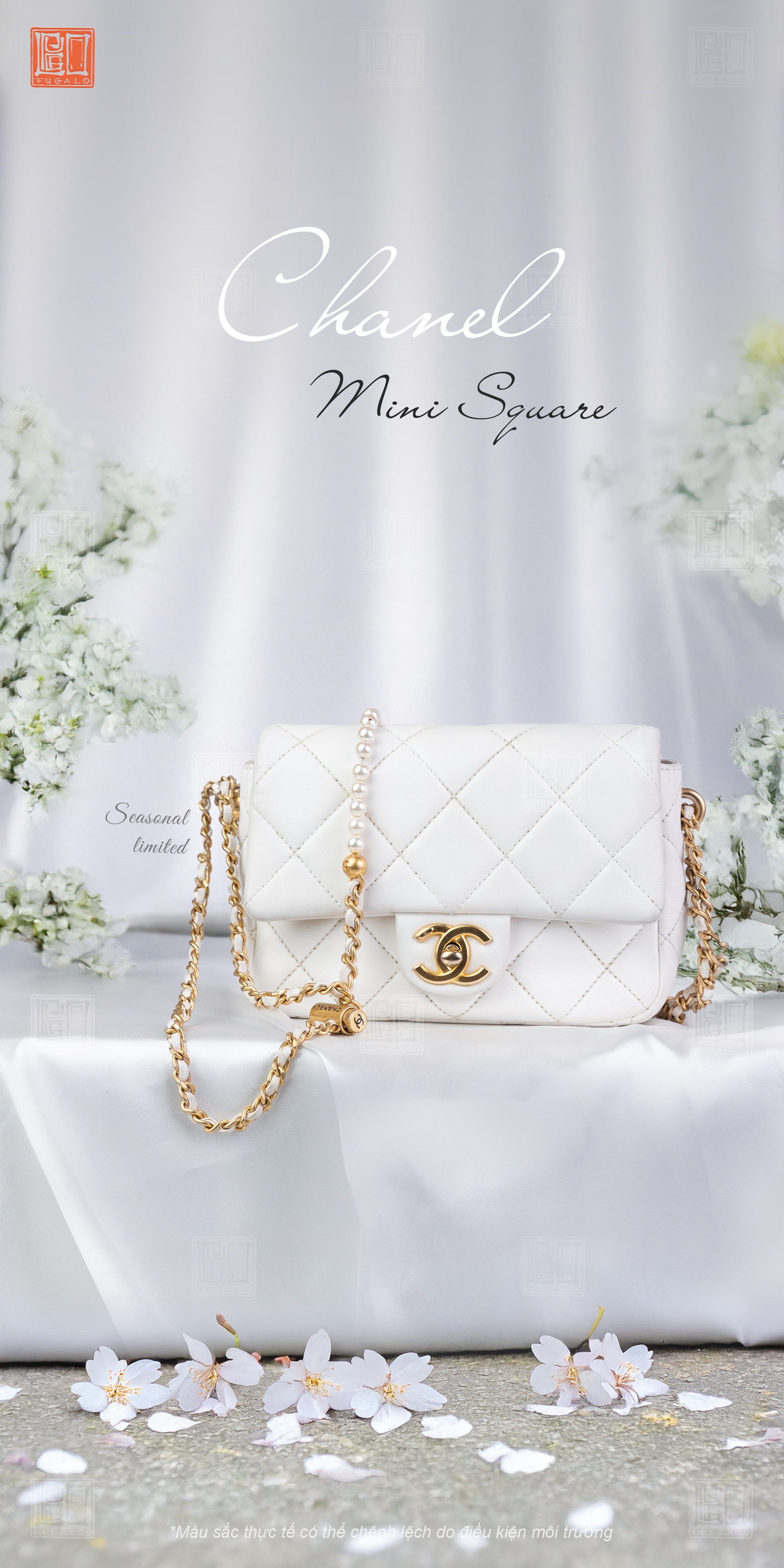 Chanel Mini Square Trắng