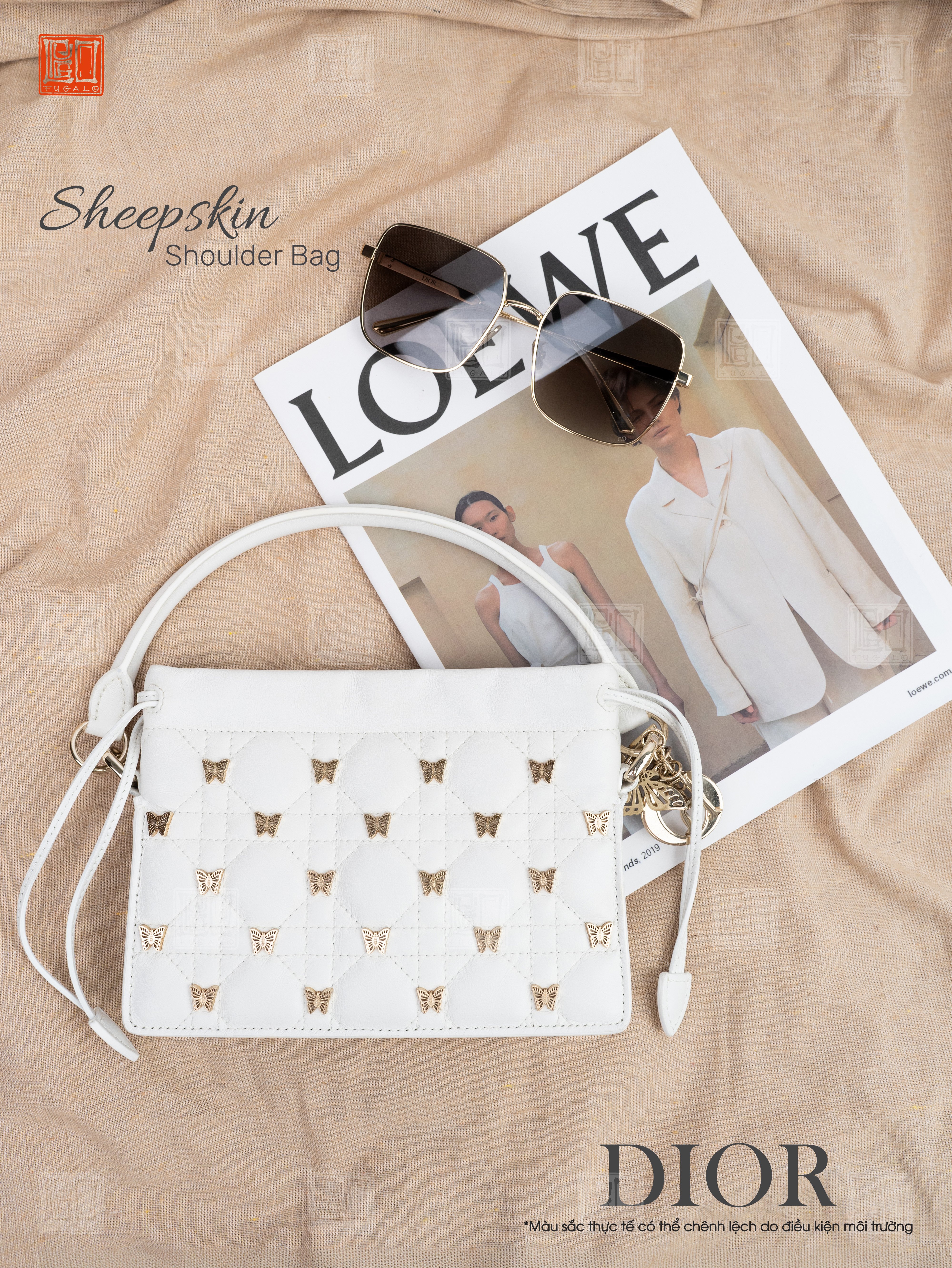DIOR SHEEPSKIN SHOULDER BAG