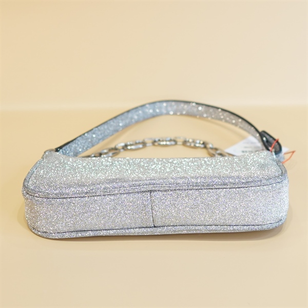 Túi đeo vai By Far bạc size 18cm KG+