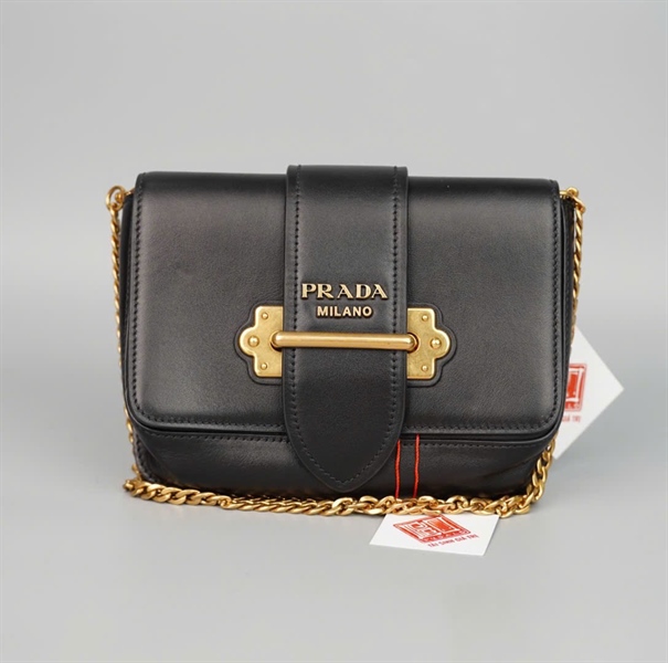 Túi Prada Saffiano đen 2 strap sz18 KG+