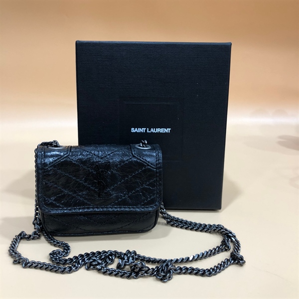 Túi YSL Đen 8cm+