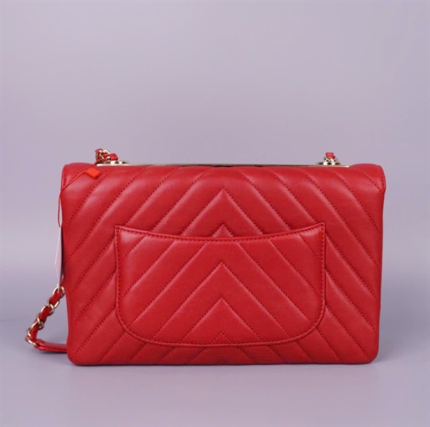 Túi Chanel đỏ (28422020) sz25 (BQ) KG+