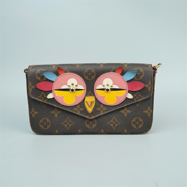 Túi LV Felicie Lovely Birds hoa nâu sz20 (LN) KG+