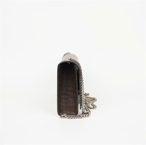 Túi YSL nâu có tua rua size 24 (Manly) KG+