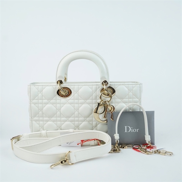 Túi Dior Joy trắng 2 strap (15-MA-0292) sz25 (BQ) KG+