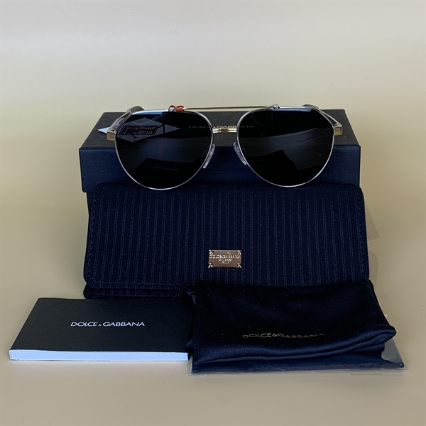 Kính D&G elip trắng vàng KG+