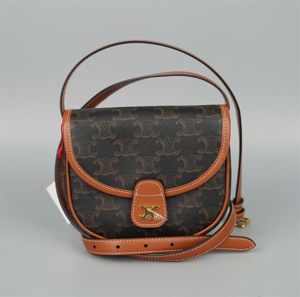 Túi Celine đeo chéo màu nâu (U-CU-1203) sz15 (ALT) KG+