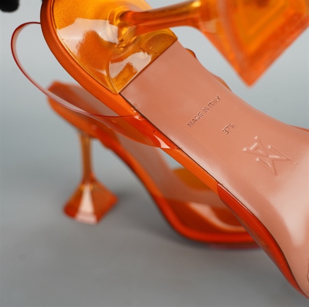 Giày Amina Muaddi Heels cam cao 11 sz37.5 KG+