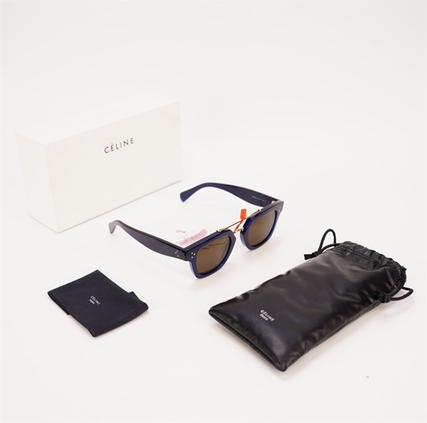 Mắt kính Celine cầu ngang màu xanh dương KG+