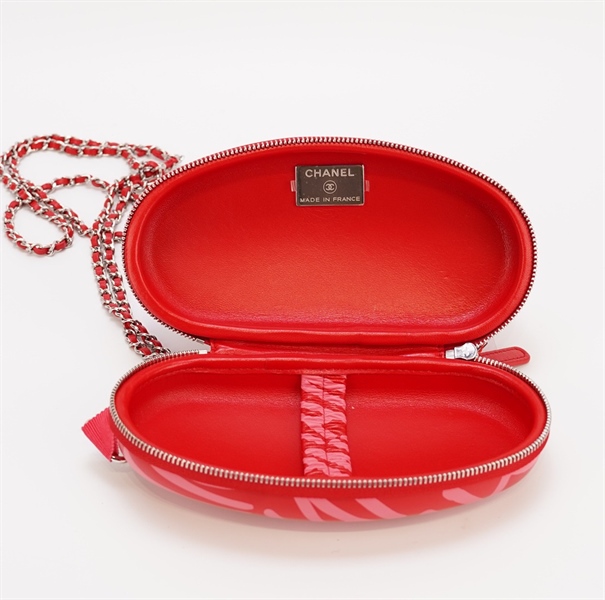 Túi hộp Chanel màu đỏ dây xích size 18 (31746624) KG+