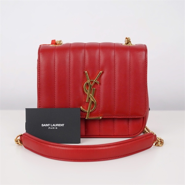 Túi YSL đeo chéo đỏ (GNR538439-0918) sz17 (BQ) KG+