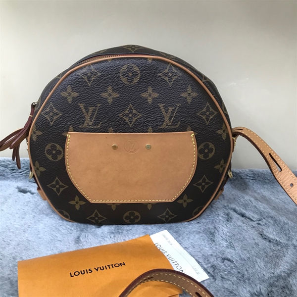 Túi tròn LV hoa nâu KG+