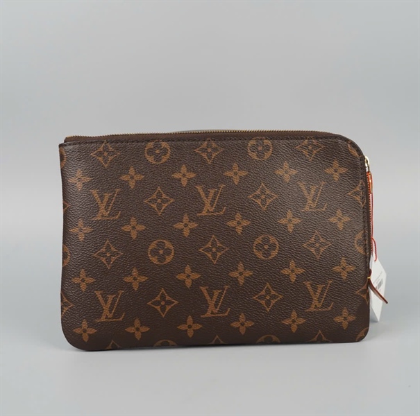 Túi LV Clutch hoa nâu TY4179 sz24+