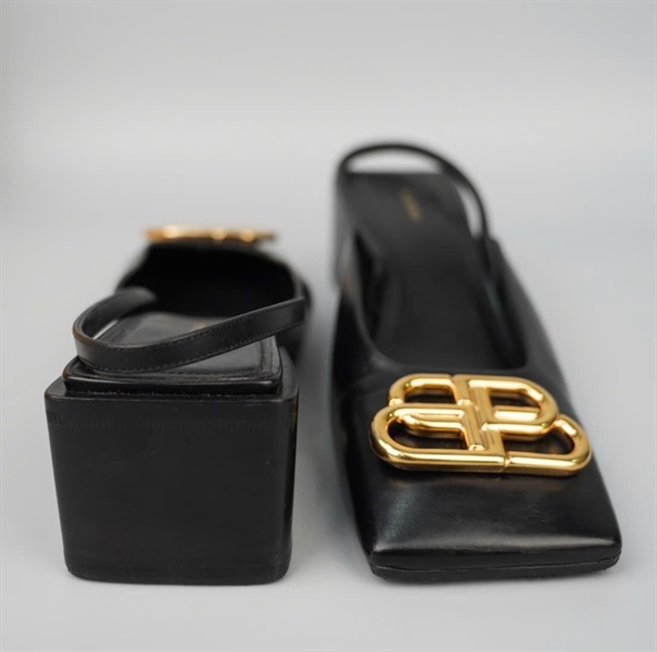 Giày Balenciaga màu đen sz 38 cao 6p KG+