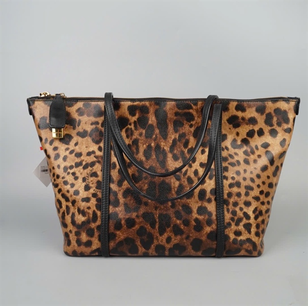 Túi D&G Tote da beo có ổ+ 2 chìa kèm lót form sz33 KG+