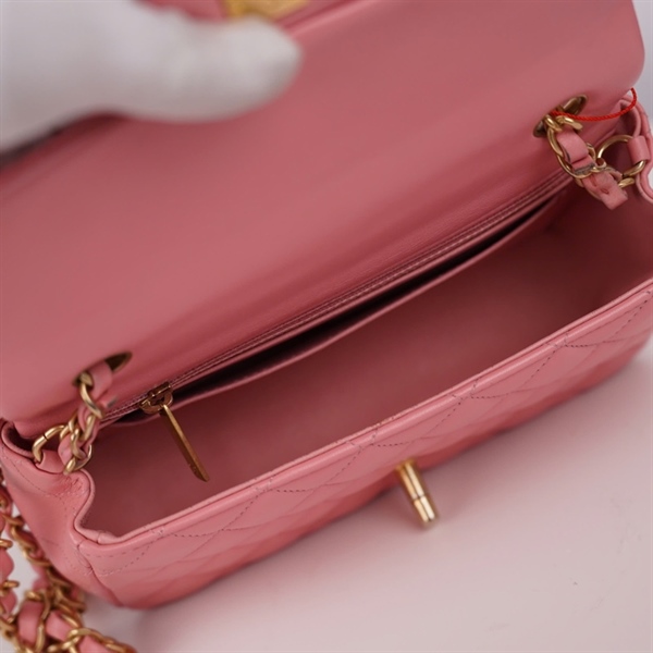 Túi Chanel Classic hồng (28007416) sz19 (BQ) KG+