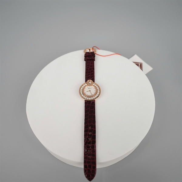 Đồng hồ Chopard mặt tròn quai nâu tím (1752453) sz30 (HC) +