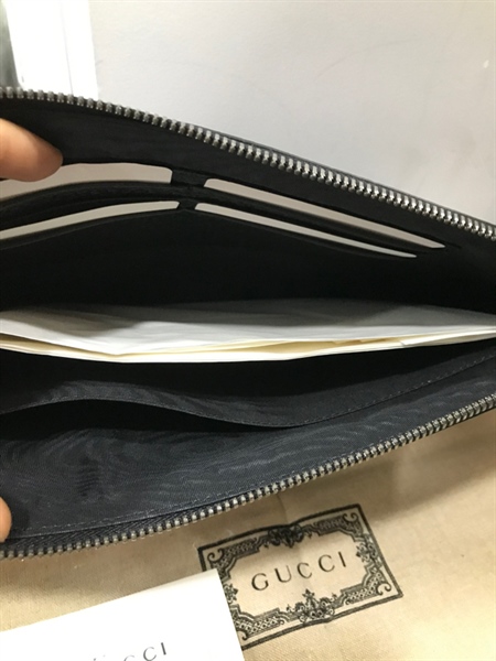 Túi GG Đen Logo Chữ+