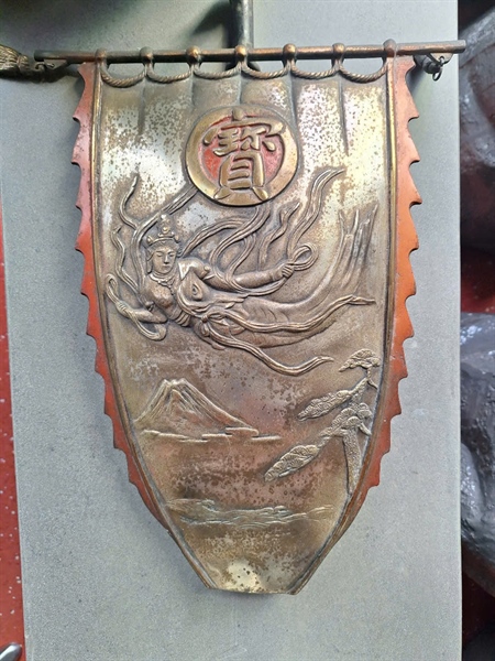 Đồ cổ thuyền đồng Nhật kèm đồng phù điêu tượng phật +