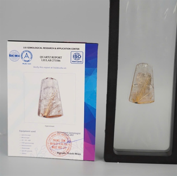 Mặt phật adida thạch anh tóc vàng (273586) KG+