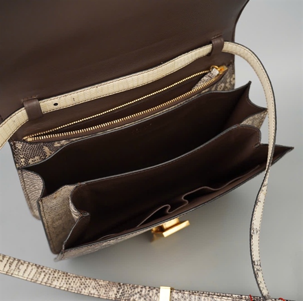 Túi Celine Classic Box Lizard xám sz23 (BQ) KG+
