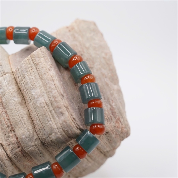 Vòng tay lam băng wuatamal mix mã não +