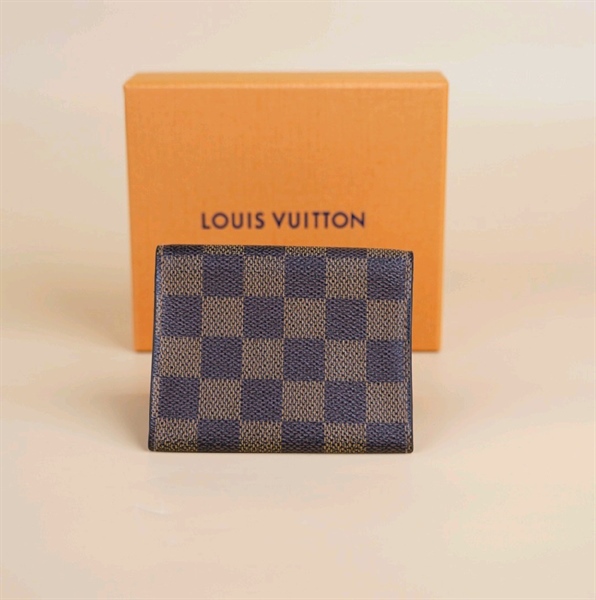Ví card LV ô vuông nâu +