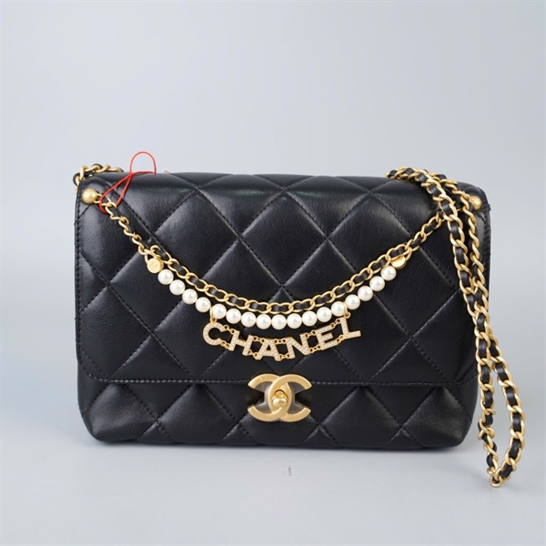 Túi Chanel đen (XG5XE295) sz22 (BQ) KG+