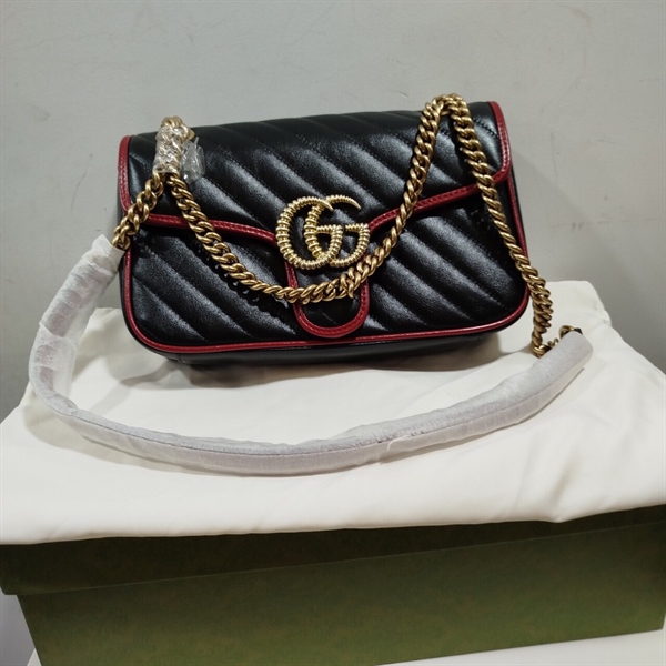Túi GG Monman Đen Viền Đỏ KG+