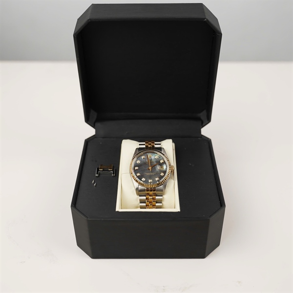 Đồng hồ Rolex bạc (X177082) kèm mắt dh sz36 KG+