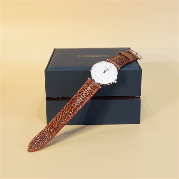 Đồng hồ nam Longines dây da báo KG+