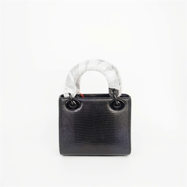 Túi Dior Lady đen ánh tím (02-MA-0242) sz mini (HC) +