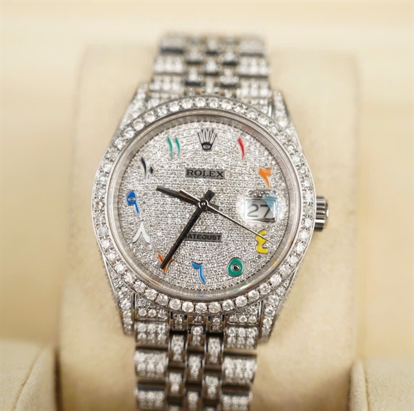 Đồng hồ Rolex bạc mặt số color (H29U5750) sz36mm (HC) KG+