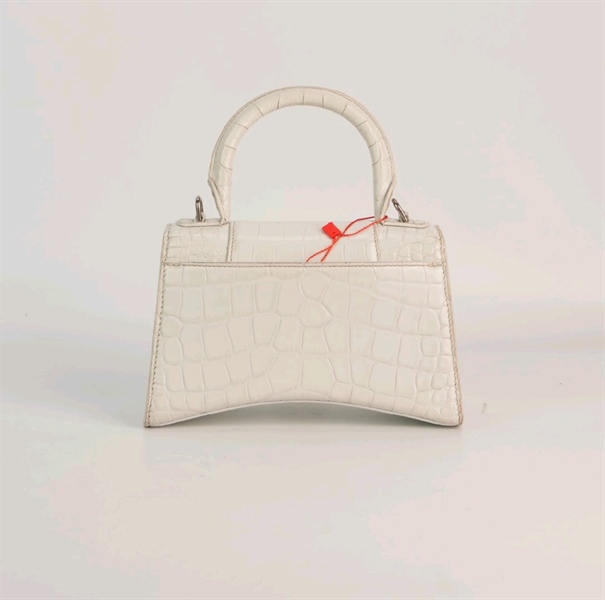 Túi Balenciga Hourglass trắng size 16 cm - TB +