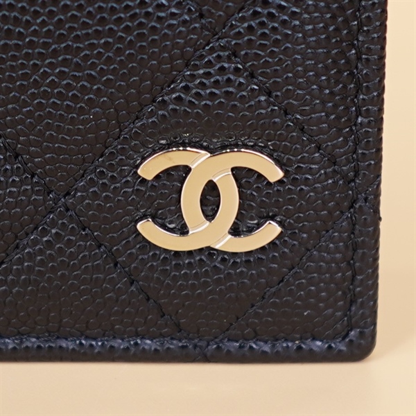 Ví Chanel Card holder đen KG+