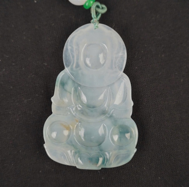 Mặt dây Quan Am băng hoa bay 466999 Myanmar KG+