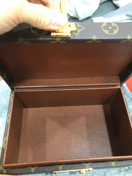Túi LV trunk hoa nâu KG+