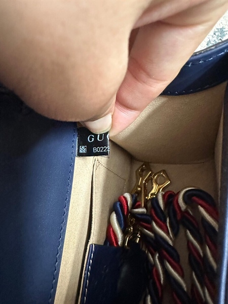 Túi GG Xanh Than Phối Đỏ Xanh Rêu+