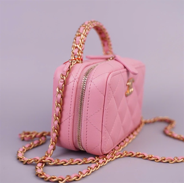 Túi Chanel Vanity hồng (E26L7A0) sz13 KG+