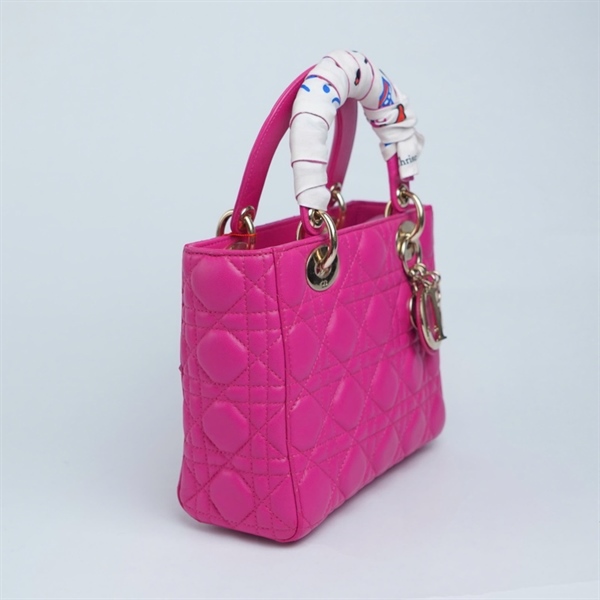 Túi Dior Lady hồng (09-MA-1127) szS (BQ) KG+