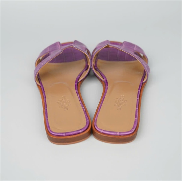 Dép Hermes tím sz34.5 (BMC) KG+