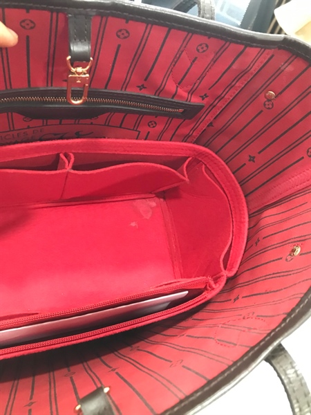 Túi Neverfull LV Ô vuông Nâu+